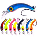 4CM 1.5G Hard Sinking Minnow Fishing Lure Metal Artificial Plastic Crankbait for Ocean Boat Sea Fishing Targeted for Bass MegaBDM
