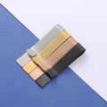 Custom Laser Logo Blank Stainless Steel Tie Clip in Silver Gold Rose Gold or Black with Simple Design for Wedding and Gifts