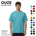 Men's Heavyweight T-shirts 305gsm Custom Logo Blank Customize Cotton O-Neck Oem Embroidery Oversized Casual Tee Shirts