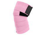 Gym Knee Protector Pink Cap Bandage Adjustable Compression Weightlifting Elastic Knee Wrap Professional Protection Lightweight