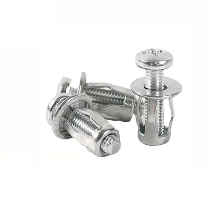 M6m8 Zinc Plated Stainless Steel Flanged Head Blind Molly Jack Rivet Nut Insert for Hollow Wall Iron Skin