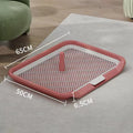 New Product to Train Dogs to Go to the Toilet Pet With Column Drawer Indoor Flat Type Poop Basin Grid Design Dog Toilet