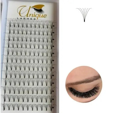 5d Large Tray Short Stem .05 .07 C D Curl 8-15mm Mix Fan Lashes Bulk Matte Black Premade Fan