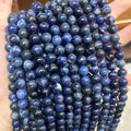 Wholesale Natural Blue Vein Stone Beads 8mm Polished Round Gemstone Beads Loose Natural Blue Sodalite Stone Beads