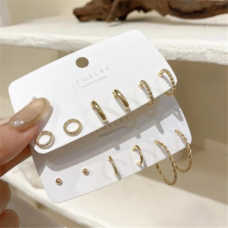 2021 Fashion S925 Silver Jewelry Earrings for Women Stud Earring Set