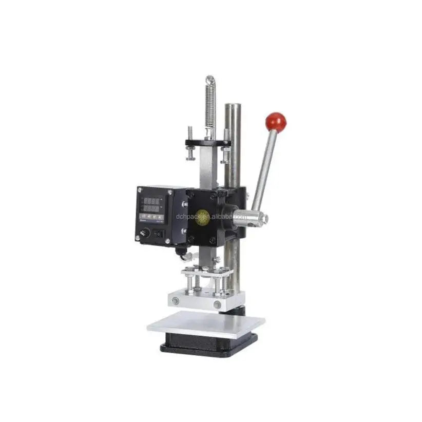 Electrically Automatic Logo Embossed Hot Stamping Machine for Leather Wood Rock Printing Heat Press Phone Cases Caps T-Shirts