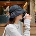 Wholesale UV Protective Bucket Hat Wide Brim Waterproof Rope Visor Plain Blank Design for Men Women's Sun Protection for Travel