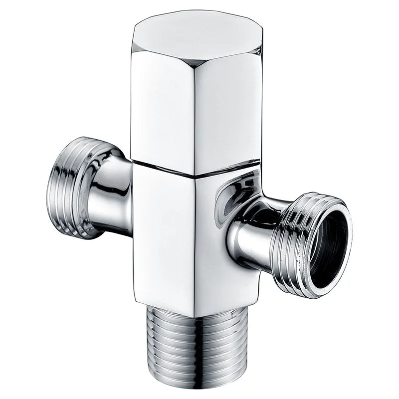 Modern 1/4 Turn Water Control Stainless Steel Angle Stop Valve Wall Mount Easy Installation