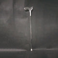 HelloWorld Acrylic Walking Stick Right Hand Contour Handle Lucite Cane Clear Acrylic Cane