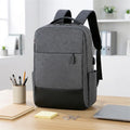 2025 Customizable Wholesale Notebook Backpack Oxford Material Detachable Strap USB Feature Zipper Closure for Business Travel