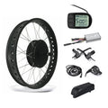 48V 1500W 26\" Fat Tire E-Bike Rear Wheel Conversion Kit with LCD Display and Lithium Battery Power Supply