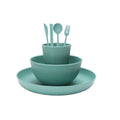 Wheat Straw Unbreakable Cereal Fruit Soup Rice Bowls Plates Mugs Sets Outdoor Camping Dinnerware Set