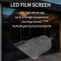 GPXP Top Selling Super Slim Transparent P6 P8 P10 LED Display Screen Soft Film Adhesive Glass for TV Digital Signage Displays