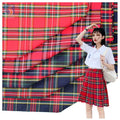 Stock British Dress Scottish Plaid Fabric 60% Polyester 40% Cotton 31888 Standard TC Yarn Dyed Twill Style for Boys' Suits