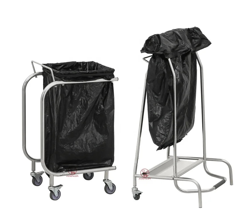 Wholesale Trash Bags with Steel Holder Portable Garbage Rack for Waste Sorting for Hotels and Restaurants