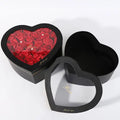 Luxury Transparent Window Special Heart Shape Flower Gift Box for Valentine's Day/Thanks Giving Day MegaBDM