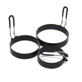Stainless Steel Round Egg Cooking Mold Rings S-Size Tools for Frying Eggs and Omelets Plastic and Metal Material