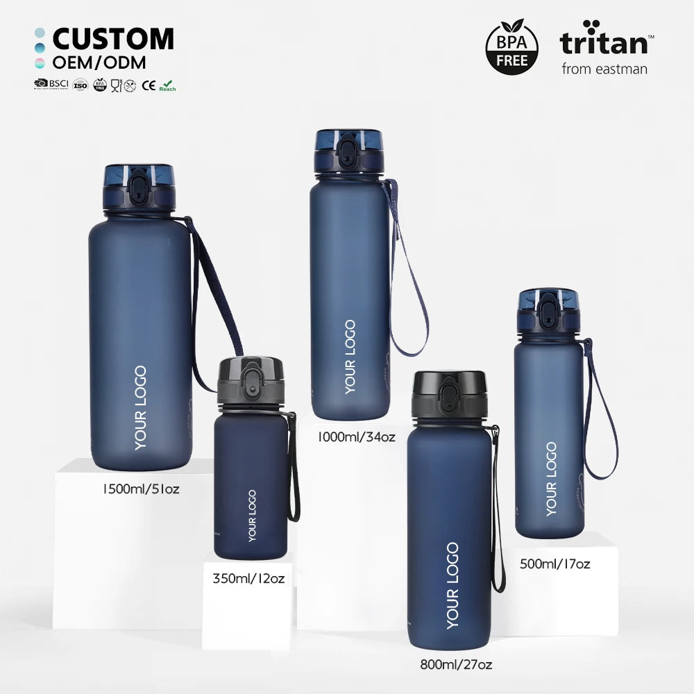 Sports Water Bottle 1Liter Bpa-free Tritan Leak-Proof Eco-Friendly Minimalist Design Camping Rope Direct Drinking Adults MegaBDM