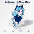 CNAWO Wholesale Printed Clear Acrylic Anime Phone Standee Creative Mobile Phone Holder Customizable Plastic Stand