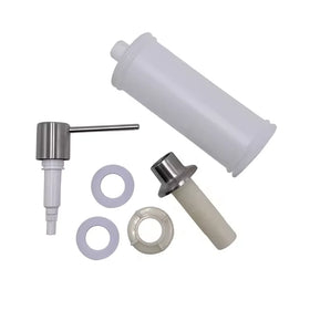 Matte Stainless Steel Sink Soap Dispenser with Plastic Bottle Effective Liquid Soap Dispenser