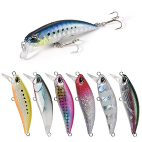 SNEDA Minnow 48MM/4.3G Sinking Fishing Lure Hard ABS Crankbait Swimbait for River Lake Stream Fishing