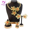 MEIZI JEWELRY High Quality 18K Gold Plating Jewelry African Women Wedding Jewelry Sets