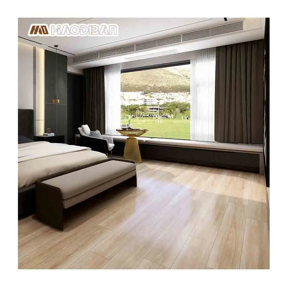 Oak Wood Design European Indoor 4mm 5mm Click Lock PVC Sheet Rigid Core SPC LVT Hotel Flooring