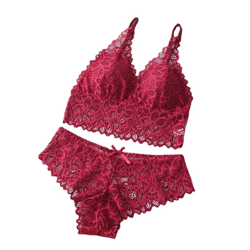 New Lace Edge tank Top Style Summer Breathable Comfortable Women's Underwear Two-piece Set
