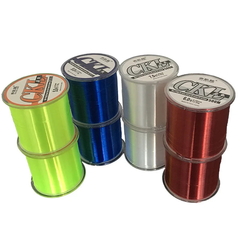 Customized High Tensile Nylon Fishing Line Mainline Sub Line Saltwater Freshwater Fishing Tackle Diameter 0.1mm-0.6m