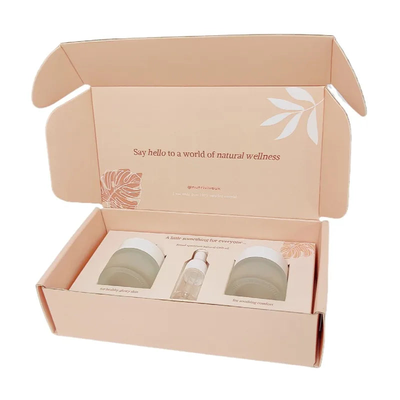 Customised Box with Logo Dubai Cardboard Private Label Corrugated Mailing Packaging Shipping Carton Boxes Beauty Packaging