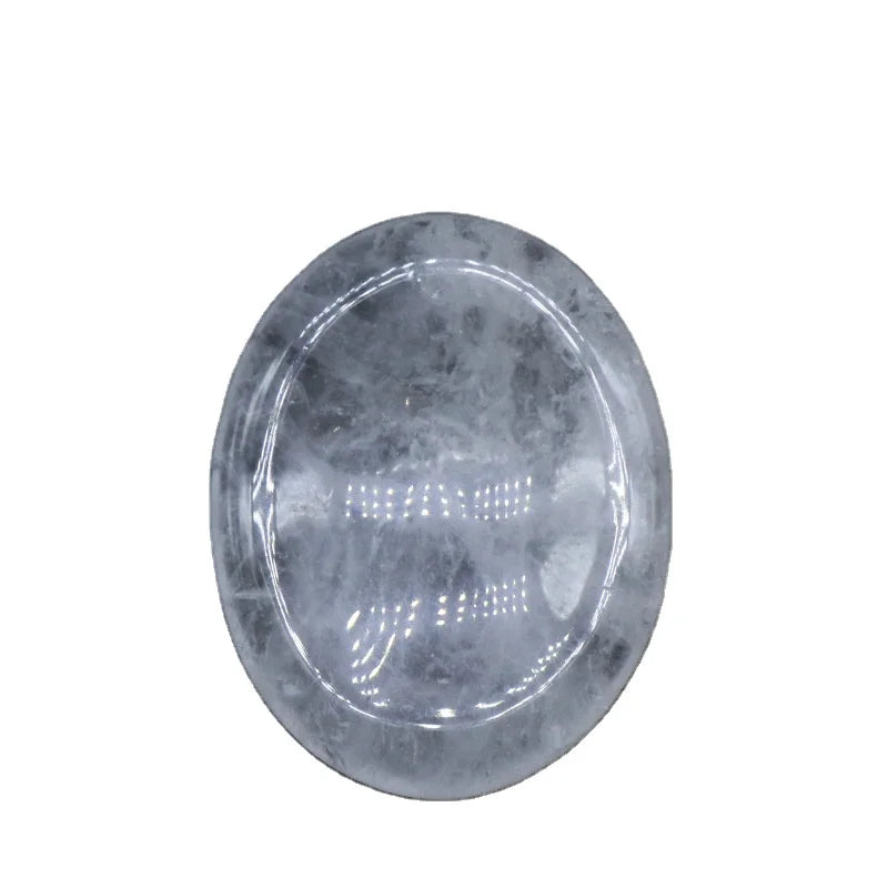 DIY Natural Crystal Gemstone Clear Quartz Worry Stone Colorful Massage Healing Energy Worry Stone for Thump Massage