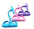 Tension Rope 4 Tube Puller Pedal Ankle Abdominal Exerciser Fitness Elastic Sit up Pull Rope Home Gym Sport Training Equipment