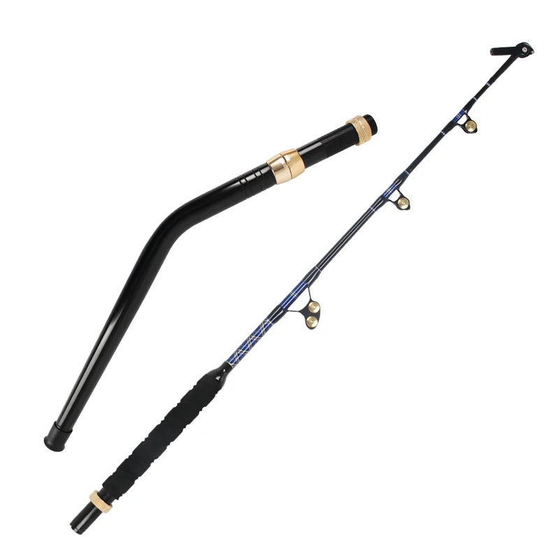 130LBS Deep Sea Swivel Tip Drop 3+1 Roller Guide Heavy Duty Big Game Rod Boat Saltwater Fishing Trolling Rods