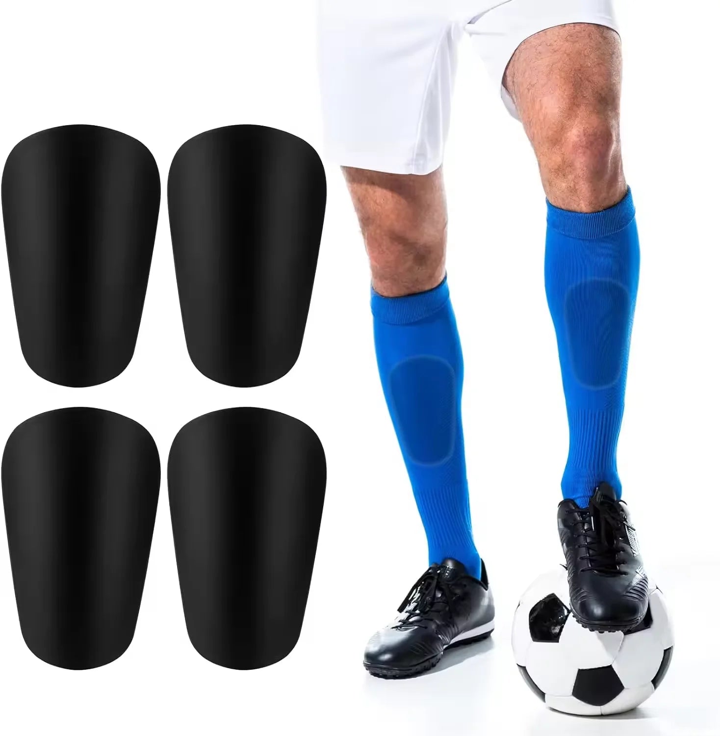 China Custom Manufacturer Soccer Shin Pads Football Shin Guard Leg Protector with Stabilizer Protective Shin Guards