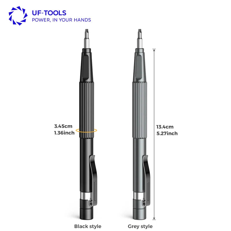 UFTOOLS 13Pc Multi Bit Mini Screwdriver Set Magnetic Manual Precision Screwdriver Set EDC Pen Screwdriver for Eyeglasses