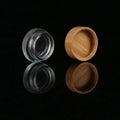 5g Cosmetic Face Cream Jar Container Clear Glass Skin Care Jar With Bamboo Lids