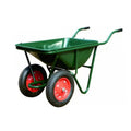 Farm Wheelbarrows 160L Two Wheels Plastic/metal Tray Garden Wheelbarrow