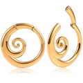 Evorte Jewelry New Style Stainless Steel Ear Hanger Earring Magnetic Spiral Ear Weights for Girls