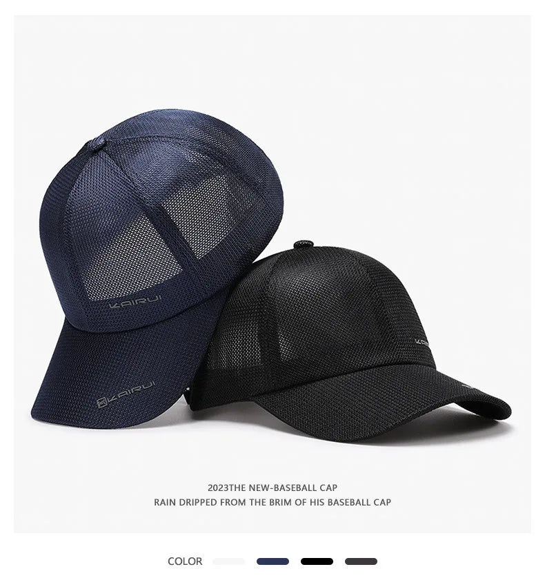 Outdoor Women'S Mesh Baseball Hat Simple Breathable Men'S Mesh Hat Casual Letter Sunscreen Hat