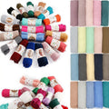 Wholesale Soft Premium Crinkle Cotton Bawal 126 Colors in Stock Muslim Women Malaysia Tudung Scarf Hijabs