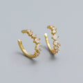 925 Sterling Silver Fine Clip-on Earrings for Women Fashionable Simple Charm Shiny Zircon No Perforation Elegant Cuff Jewelry
