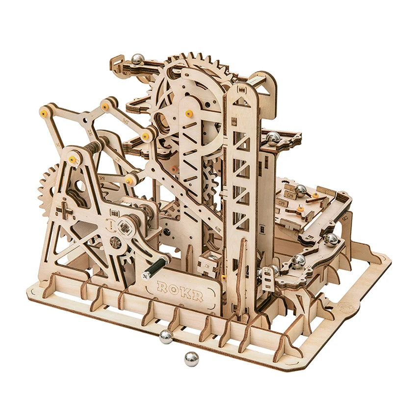 Robotime Rokr Assemble Toys Marble Run Wood Gifts LG504 Marble Climber 3D Wooden Puzzles for Dropshipping