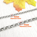 Manufacturers Supply Electroplated Stainless Steel Pearl Chain 3mm Width Sweater DIY Necklace Base Connected Spot Factory Direct