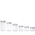 Custom 50g 100g 120g PET Plastic Cosmetic Cream Transparent Frost Jars With Lids for Skincare Packaging