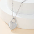 Personalized Stainless Steel Chain Fashion Jewelry Heart Pendant Necklace for Gifts