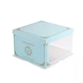 Multi Size Transparent Cake Box With Ribbon Packaging Swiss Roll Transparent Plastic Cake Box Clear Birthday Gift Box