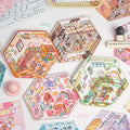 3 Per Pack of Cute fairy Tale Scenic Cottage 3d Stickers Handbook Miniature Three-dimensional Scene Stickers