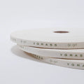 Roll Canvas Cotton Label Custom Logo Print Natural Beige Cotton Clothing Label Tags Garment Cotton Print Labels