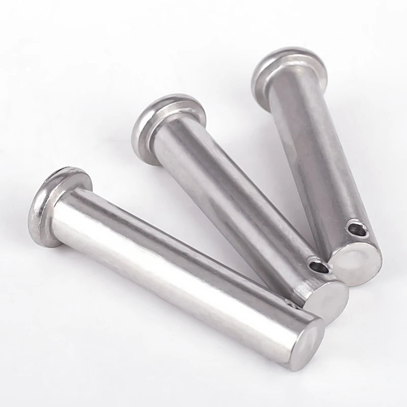 Wholesale 100pcs A2 Stainless Steel 304 Clevis Pins with Flat Head Grooved 304 Clevis Pins with Head