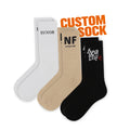 FREE DESIGN & MOCKUP Oem Crew Socks Manufacturers Bamboo Cotton Men Custom logo Socks